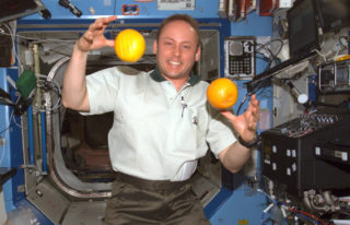 El astronauta Edward M.Fincke en la ISS