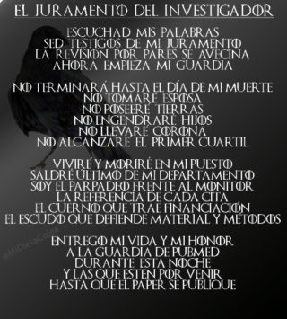 El juramento del investigador