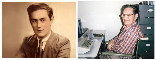 Henry Molaison poco antes de su operación (izquierda). A la derecha en 1986 en el MIT, delante de un ordenador con el que hacía tests psicológicos bajo la atenta mirada de Suzanne Corkin. 
