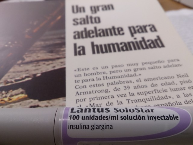 Detalle del inyector de Lantus (Glargina). imagen: Víctor Guisado Muñoz 