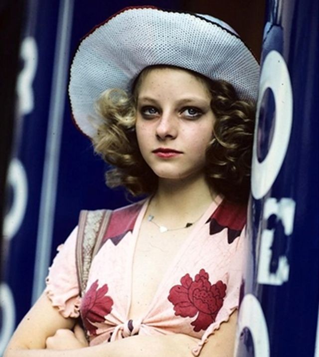 Jodie Foster en el papel de la prostituta adolescente Iris.Taxi Drive, 1976