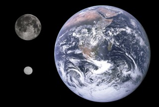 Ceres, la Luna y la Tierra