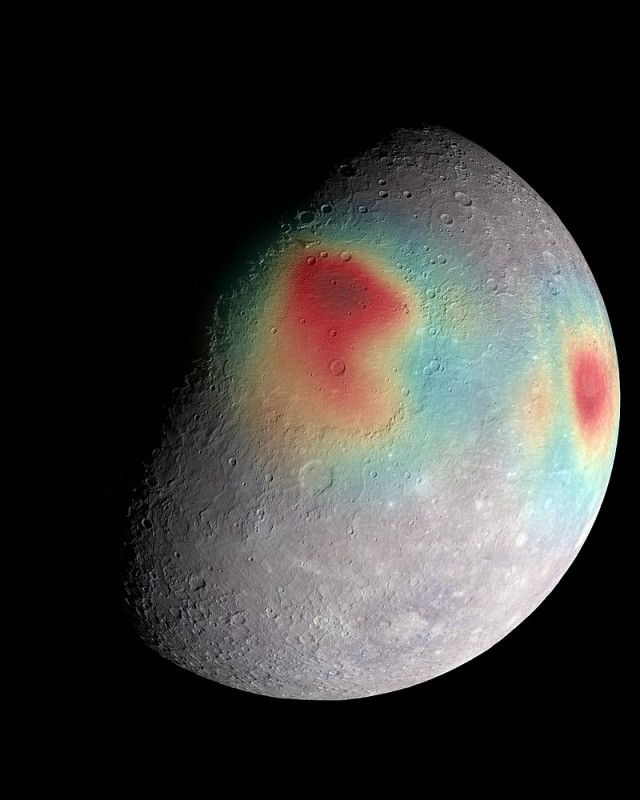 Anomalías gravitatorias en Mercurio. NASA/JPL