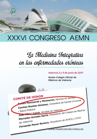 Los nombres de Carmen Montón, Dolors Montserrat y Joan Ribó en un fantasmagórico "comité de honor" de un congreso naturista