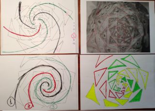 Dibujos sobre la estructura del cogollo
