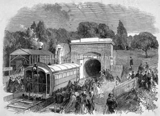 Ferrocarril atmosférico del Crystal Palace, Londres.