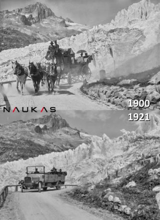 PTT en 1900 y 1921.