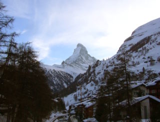 El Matterhorn desde Zermatt.