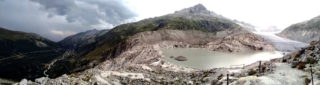 Panorama actual del glaciar.