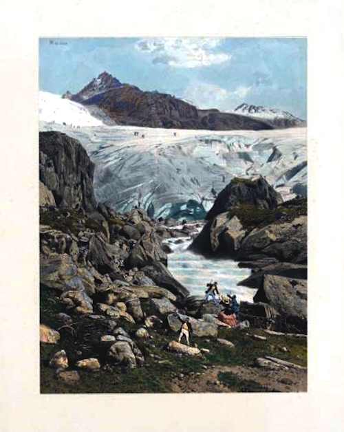 Glaciar del Ródano, 1859.