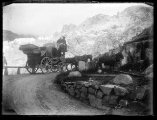 Glaciar del Ródano, 1900.