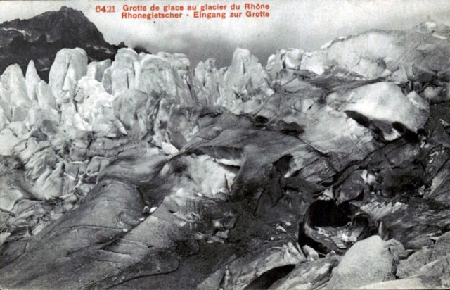 Glaciar del Ródano, 1908.