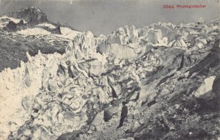 Glaciar del Ródano, hacia 920.
