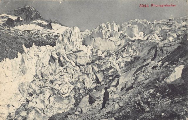 Glaciar del Ródano, hacia 920.