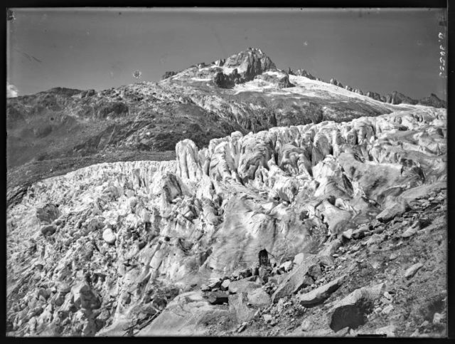 Glaciar del Ródano, 1930.